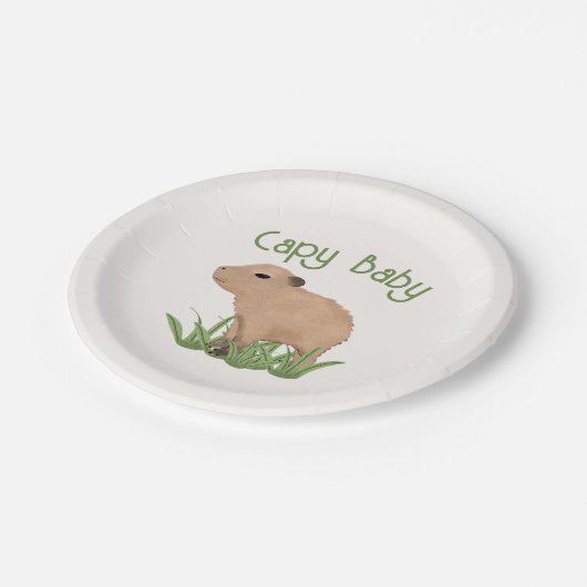 Assiettes En Carton Illustration Capy Baby Capy Capy Capy Capy de Capy (Angle)