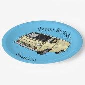 Assiettes En Carton Illustration classique de van (Angle)