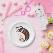 Assiettes En Carton Illustration créative Black Orange C'est Boo (Fête)