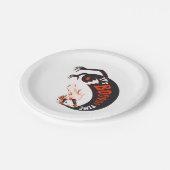 Assiettes En Carton Illustration créative Black Orange C'est Boo (Angle)