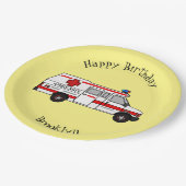 Assiettes En Carton Illustration d'ambulance (Angle)