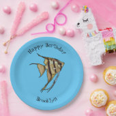 Assiettes En Carton Illustration d'angelfish (Fête)