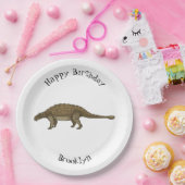 Assiettes En Carton Illustration d'Ankylosaurus (Fête)