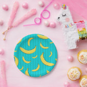 Assiettes En Carton Illustration de banane (Fête)