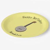 Assiettes En Carton Illustration de Banjo (Angle)