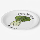 Assiettes En Carton Illustration de Bok choy (Angle)