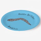 Assiettes En Carton Illustration de caricature de murène tachetée (Angle)