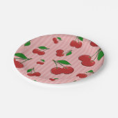 Assiettes En Carton Illustration de cerises (Angle)