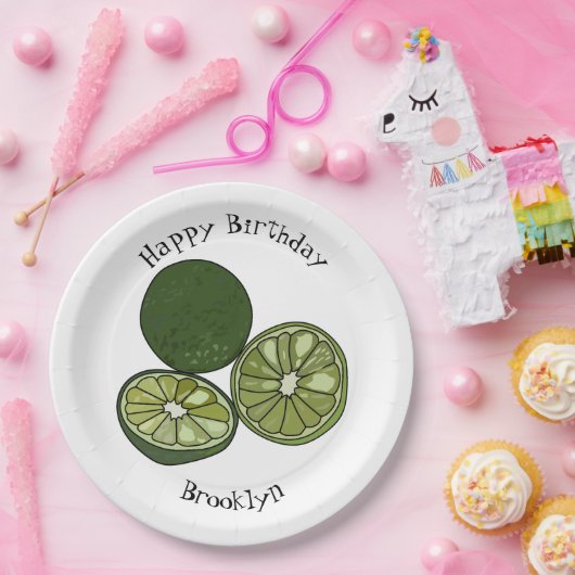 Assiettes En Carton Illustration de chaux Kaffir (Fête)