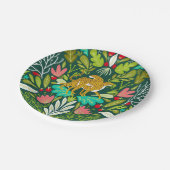 Assiettes En Carton "Illustration de Cheetah Couple, Jungle de Chat Sa (Angle)