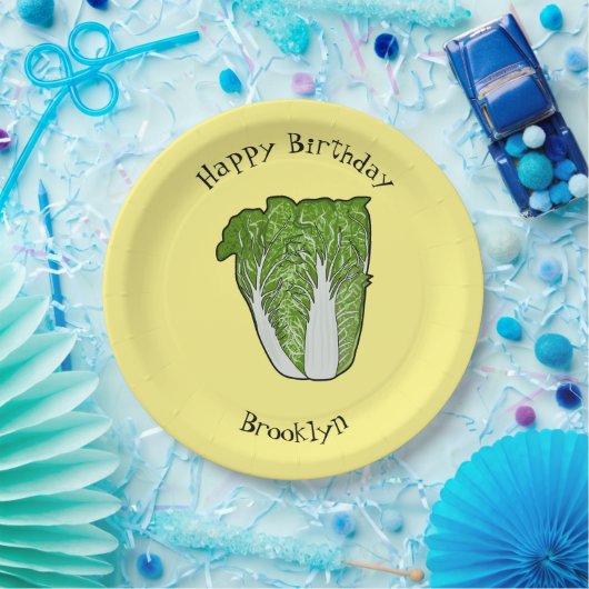 Assiettes En Carton Illustration de chou chinois (Fête)