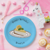 Assiettes En Carton Illustration de citron cheesecake (Fête)