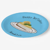 Assiettes En Carton Illustration de citron cheesecake (Angle)