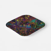 Assiettes En Carton Illustration de conception de carte de circuit (Angulaire)