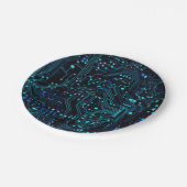 Assiettes En Carton Illustration de conception de carte de circuit Cus (Angle)