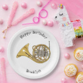 Assiettes En Carton Illustration de corne française (Fête)