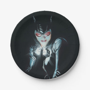 Assiettes En Carton Illustration de couverture de Batman Catwoman Face