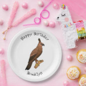 Assiettes En Carton illustration de dessin animé d'aigle de Java (Fête)