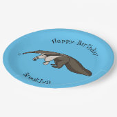 Assiettes En Carton Illustration de dessin animé d'Anteater happy (Angle)