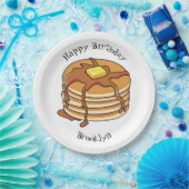 Assiettes En Carton Illustration de dessin animé de Pancake (Fête)