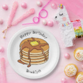 Assiettes En Carton Illustration de dessin animé de Pancake (Fête)