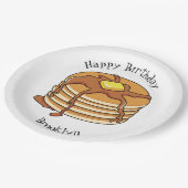 Assiettes En Carton Illustration de dessin animé de Pancake (Angle)