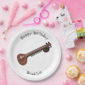 Assiettes En Carton Illustration de dessin de Sitar (Fête)