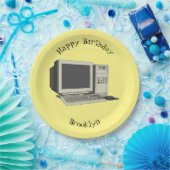 Assiettes En Carton Illustration de dessin sur ordinateur (Fête)