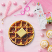 Assiettes En Carton Illustration de gaufre (Fête)