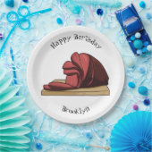 Assiettes En Carton Illustration de jambon (Fête)