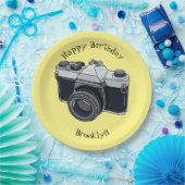 Assiettes En Carton Illustration de la caméra (Fête)