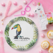 Assiettes En Carton Illustration de l'aquarelle tactile (Fête)