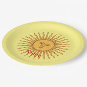 Assiettes En Carton Illustration de l'art face soleil Thunder_Cove (Angle)