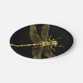 Assiettes En Carton Illustration de libellule vintage II (Angle)
