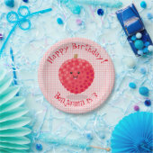 Assiettes En Carton Illustration de litchee rose mignon (Fête)