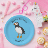 Assiettes En Carton Illustration de macareux de l'Atlantique (Fête)