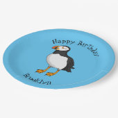 Assiettes En Carton Illustration de macareux de l'Atlantique (Angle)