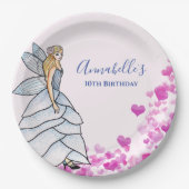 Assiettes En Carton Illustration de mode de robe de princesse fée Peta (Devant)