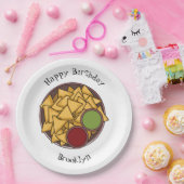 Assiettes En Carton Illustration de Nachos (Fête)