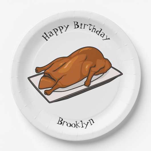 Assiettes En Carton Illustration de Peking duck (Devant)