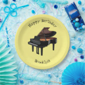 Assiettes En Carton Illustration de piano (Fête)