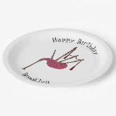 Assiettes En Carton Illustration de pipes (Angle)