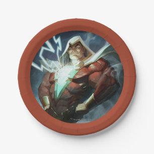 Assiettes En Carton Illustration de Shazam en crise infinie