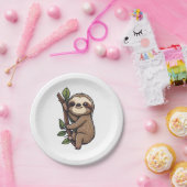 Assiettes En Carton Illustration de Sloth (Fête)