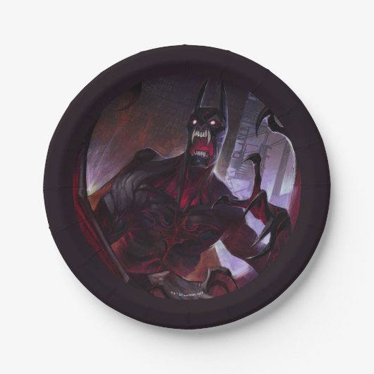 Assiettes En Carton Illustration de Vampire Batman en crise infinie (Devant)