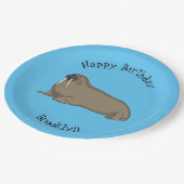Assiettes En Carton Illustration de Walrus (Angle)