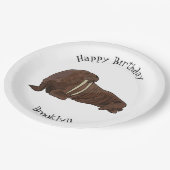 Assiettes En Carton Illustration de Walrus (Angle)