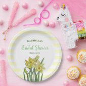 Assiettes En Carton Illustration des jonquilles d'aquarelle de Fête de (Fête)