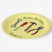 Assiettes En Carton Illustration des outils de menuiserie (Angle)