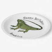 Assiettes En Carton Illustration d'Iguana (Angle)